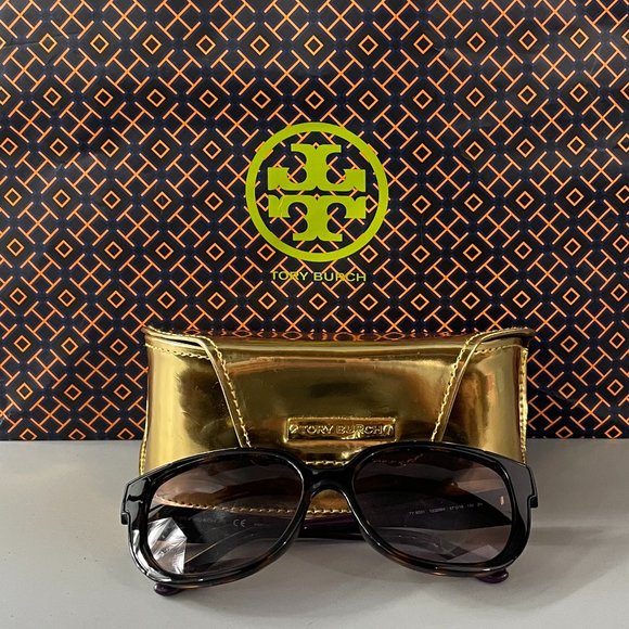 TORY BURCH TY9023 Tortoise Purple Women\'s Sunglasses main image 8